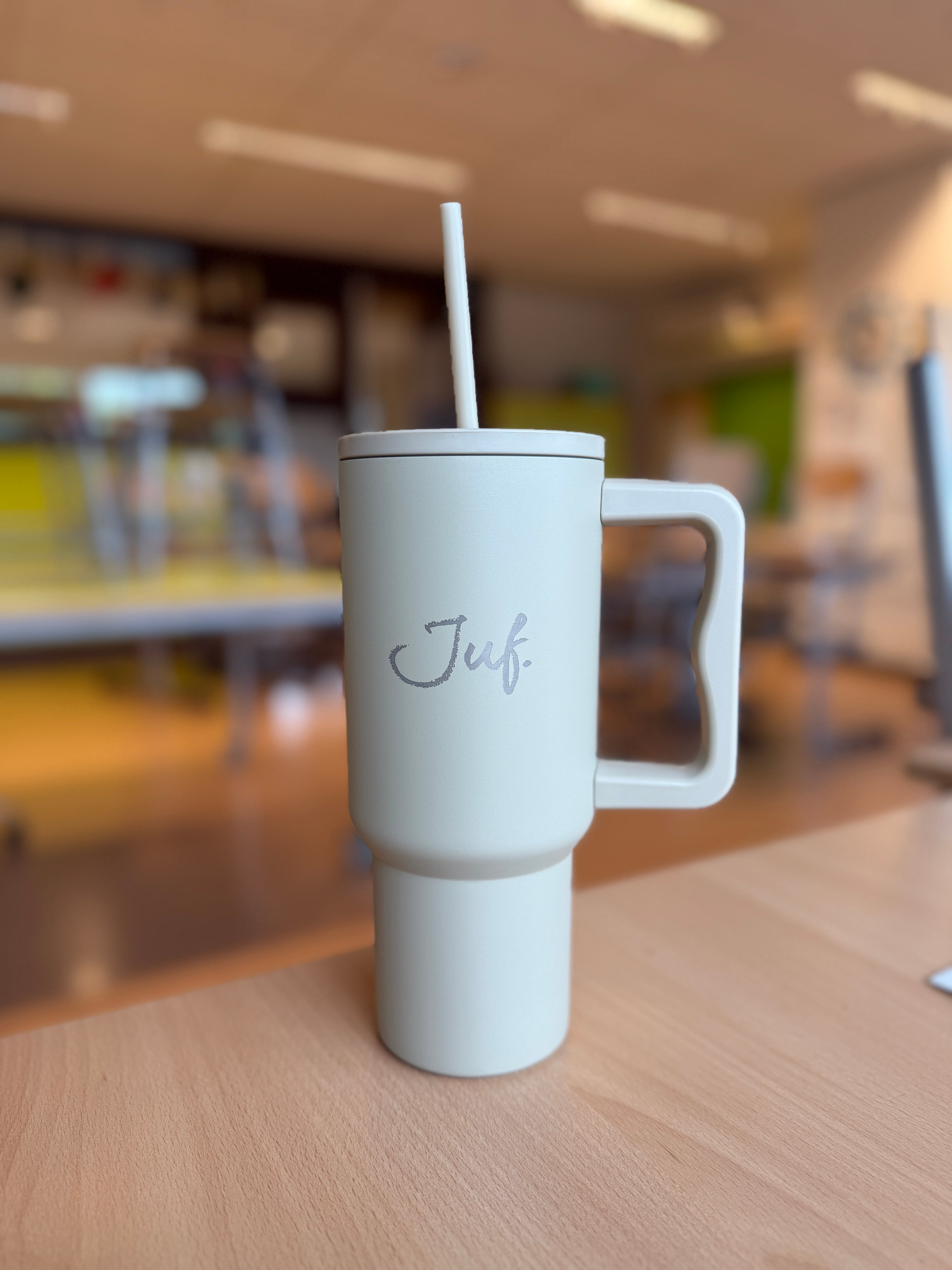 JUF. Thermosbeker krijt