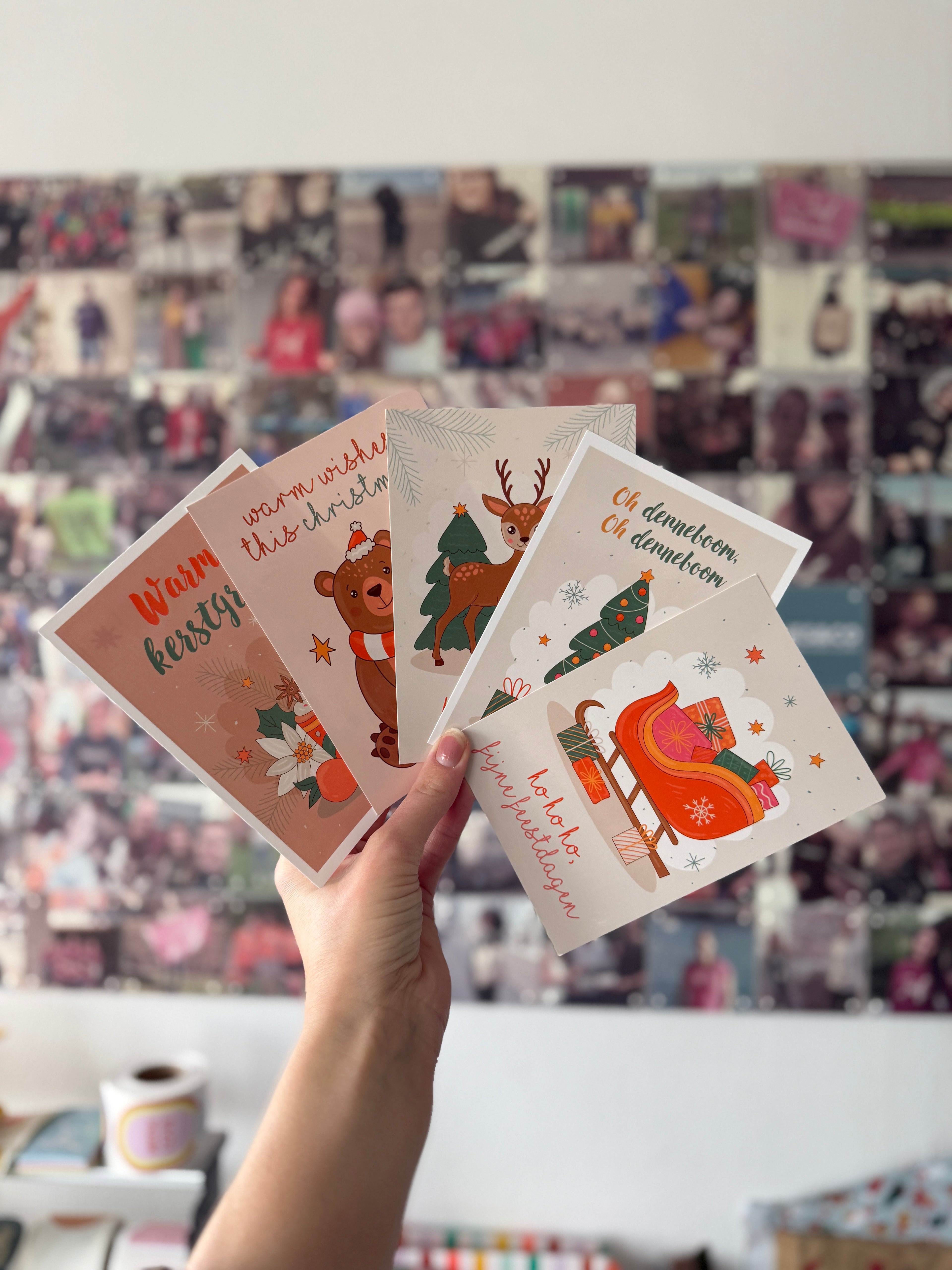 JUF. Kerst Kaartenset (5 stuks)