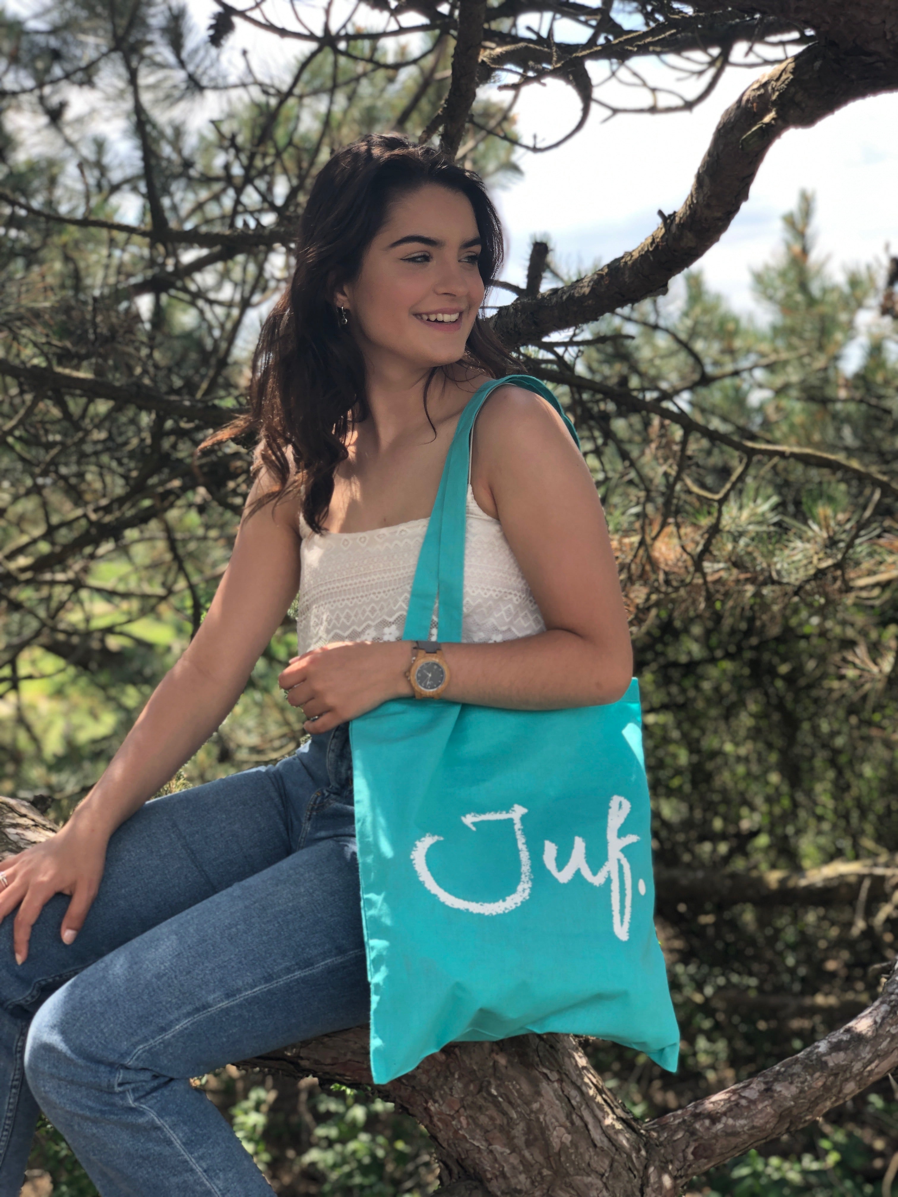 JUF. Katoenen tas Krijt