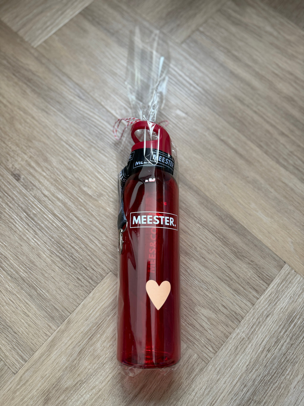 Cadeaupakket MEESTER. waterfles + keycord