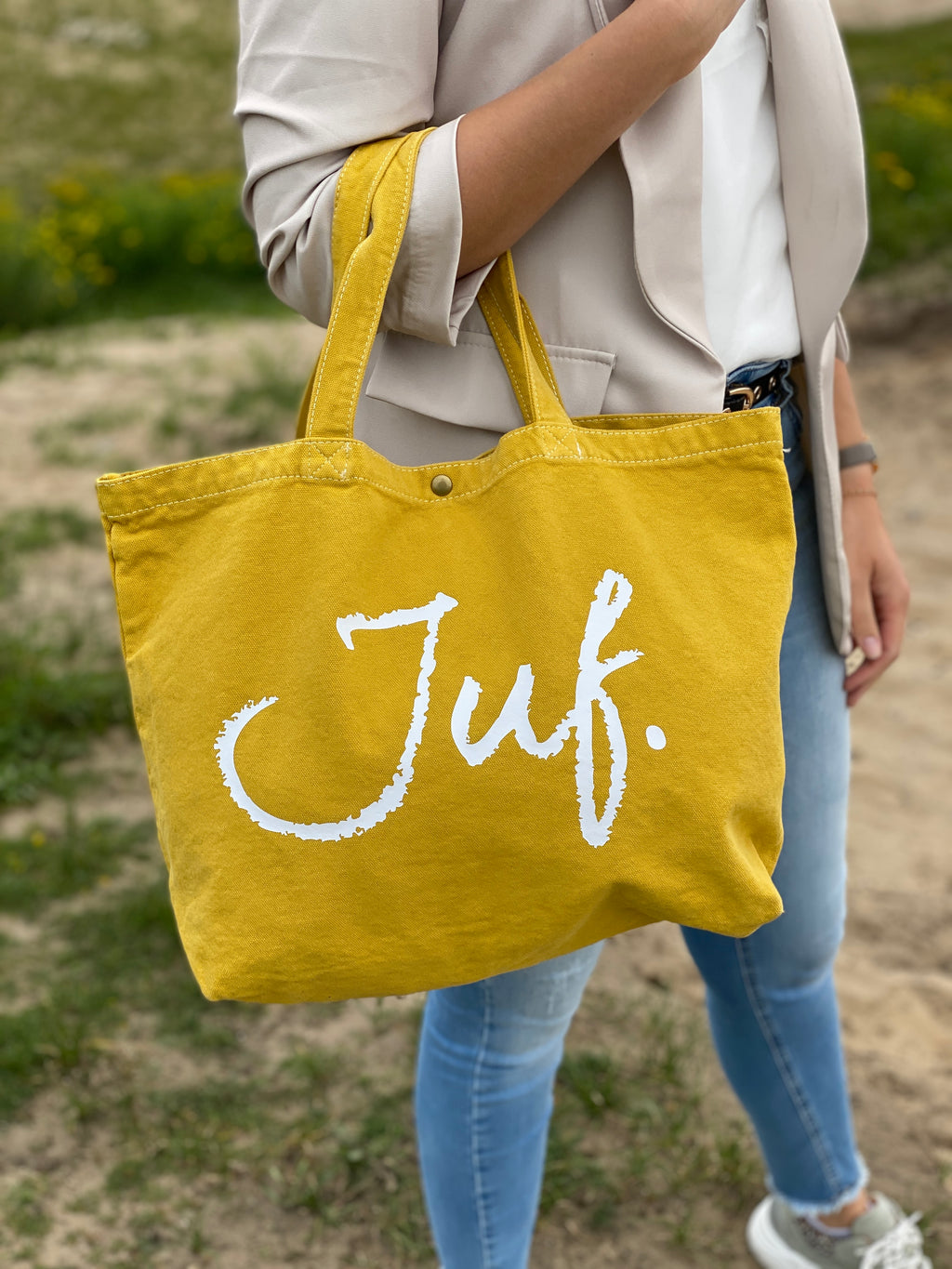JUF. Canvas shopper