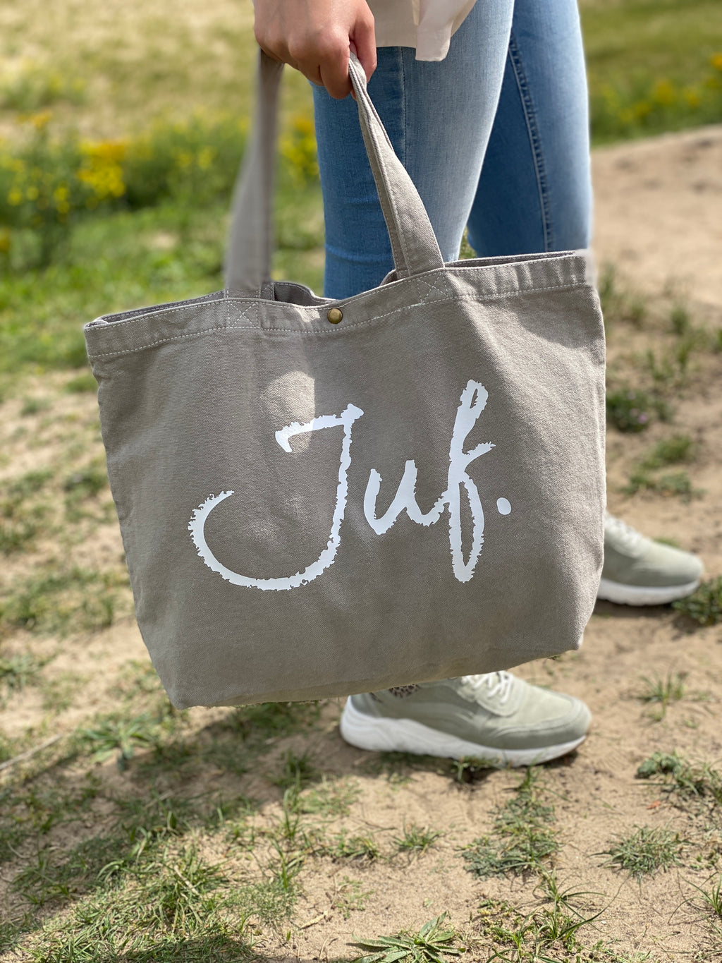JUF. Canvas shopper