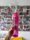 Cadeaupakket JUF. waterfles + keycord roze