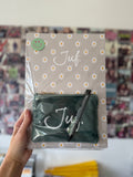 Cadeaupakket JUF. notitieblok + etui + pen