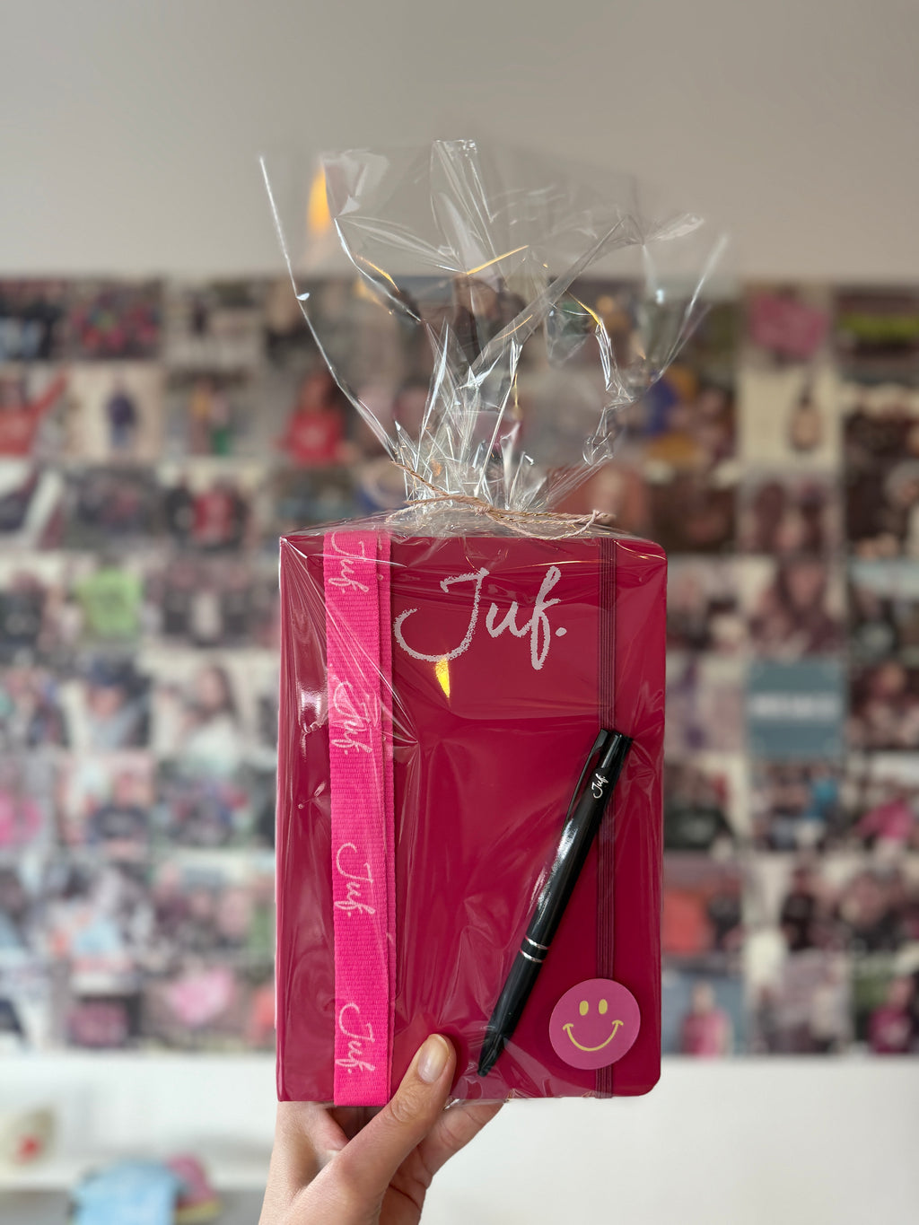 Cadeaupakket JUF. notitieboekje + keycord + pen