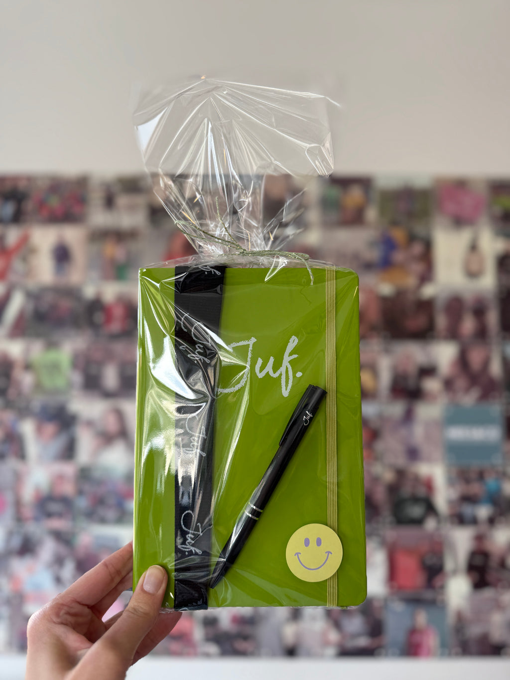 Cadeaupakket JUF. notitieboekje + keycord + pen