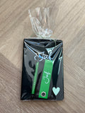 Cadeaupakket JUF. notitieboekje + sleutelhanger + pen