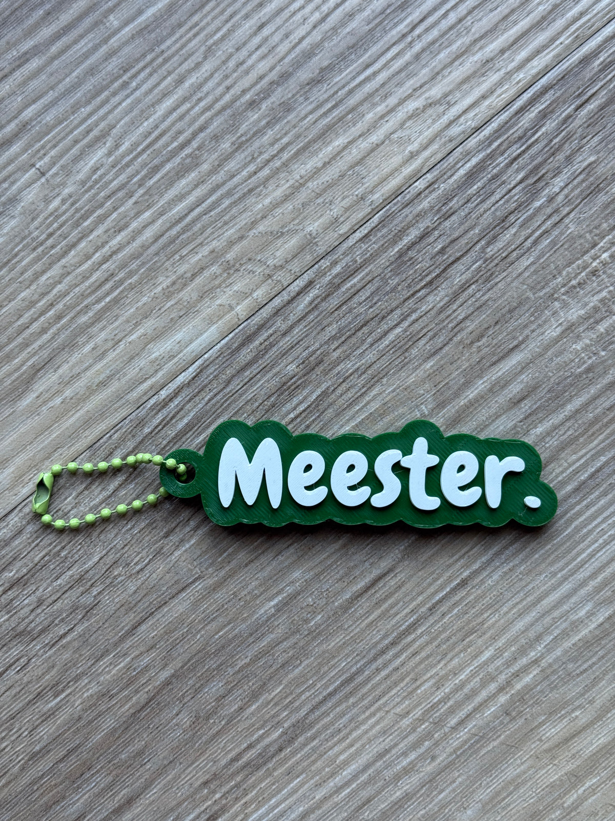 MEESTER. Sleutelhanger 3D