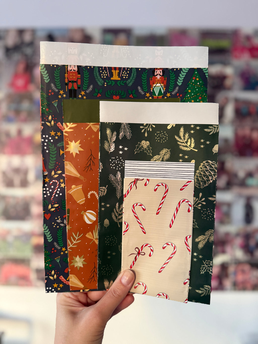 Cadeauzakjes Kerstmis Mix 4 stuks