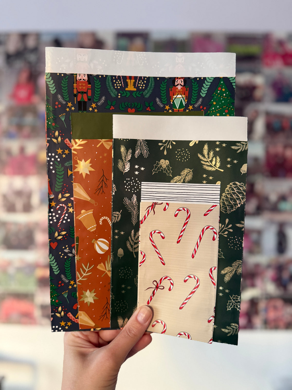 Cadeauzakjes Kerstmis Mix 4 stuks