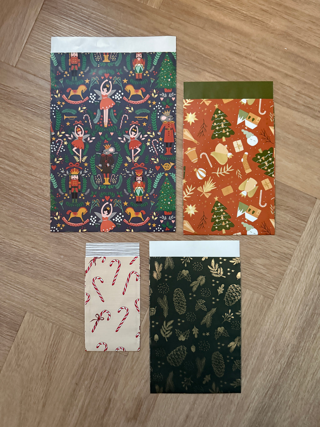 Cadeauzakjes Kerstmis Mix 4 stuks