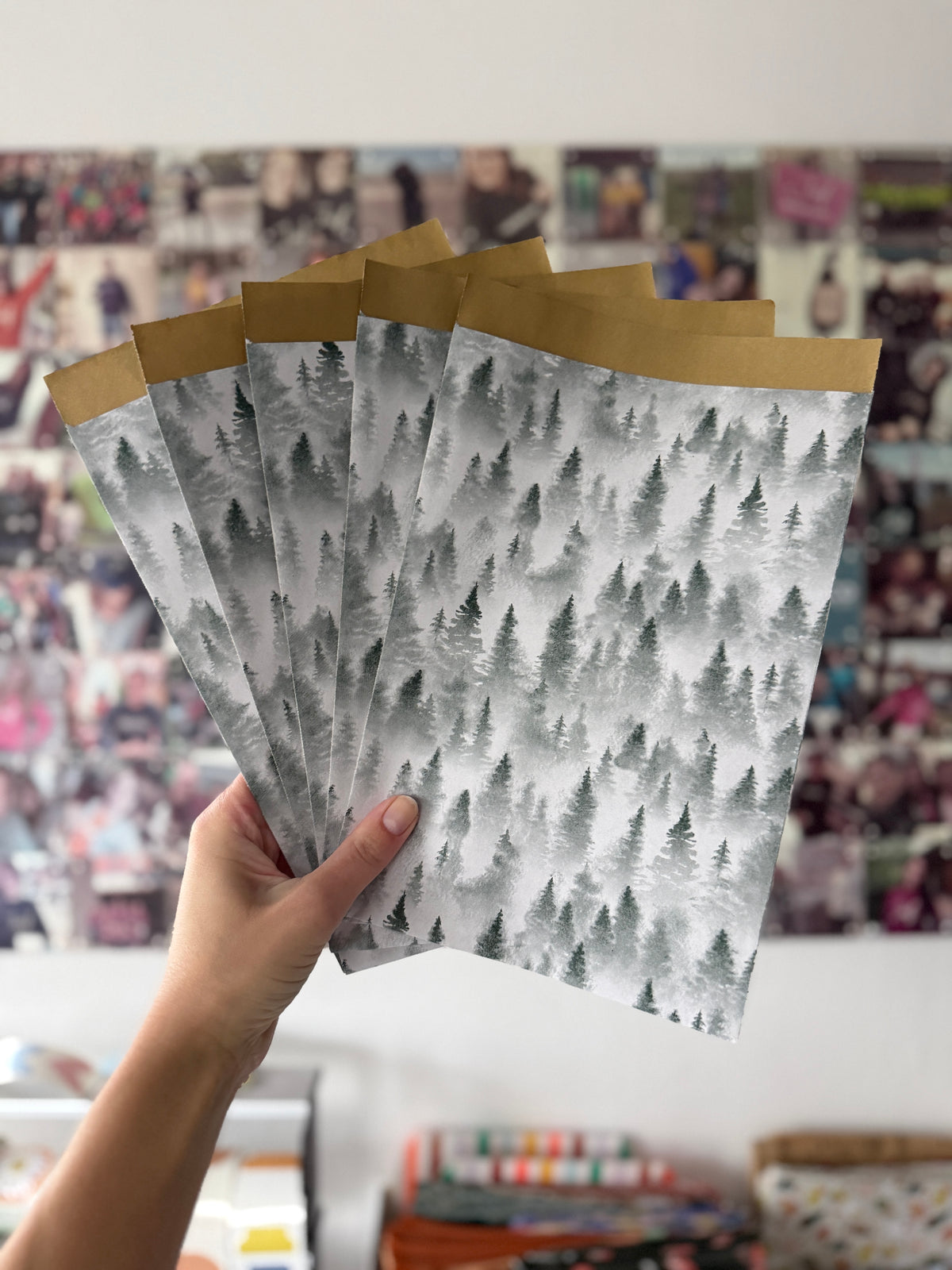 Cadeauzakjes Kerstmis Groot 5 stuks