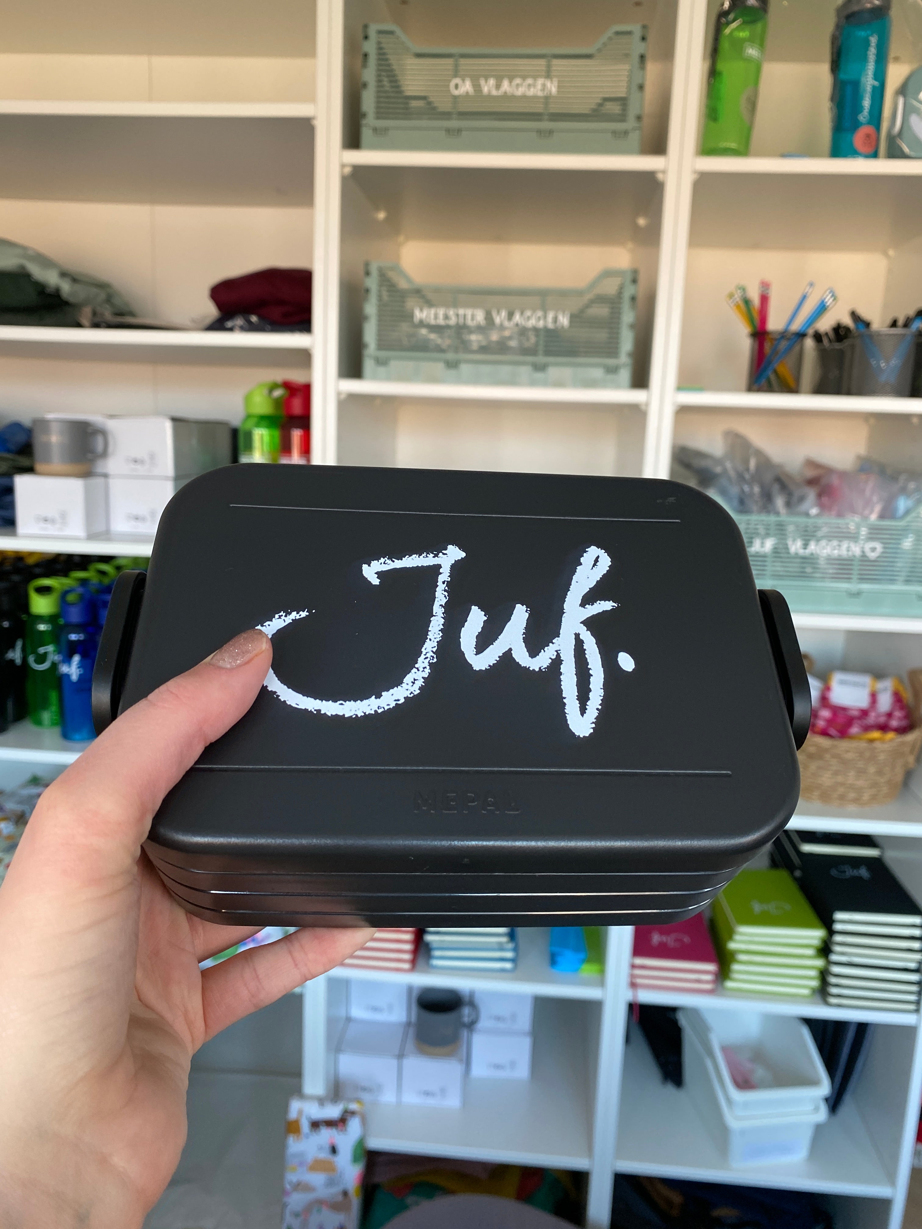 JUF. Lunchbox krijt