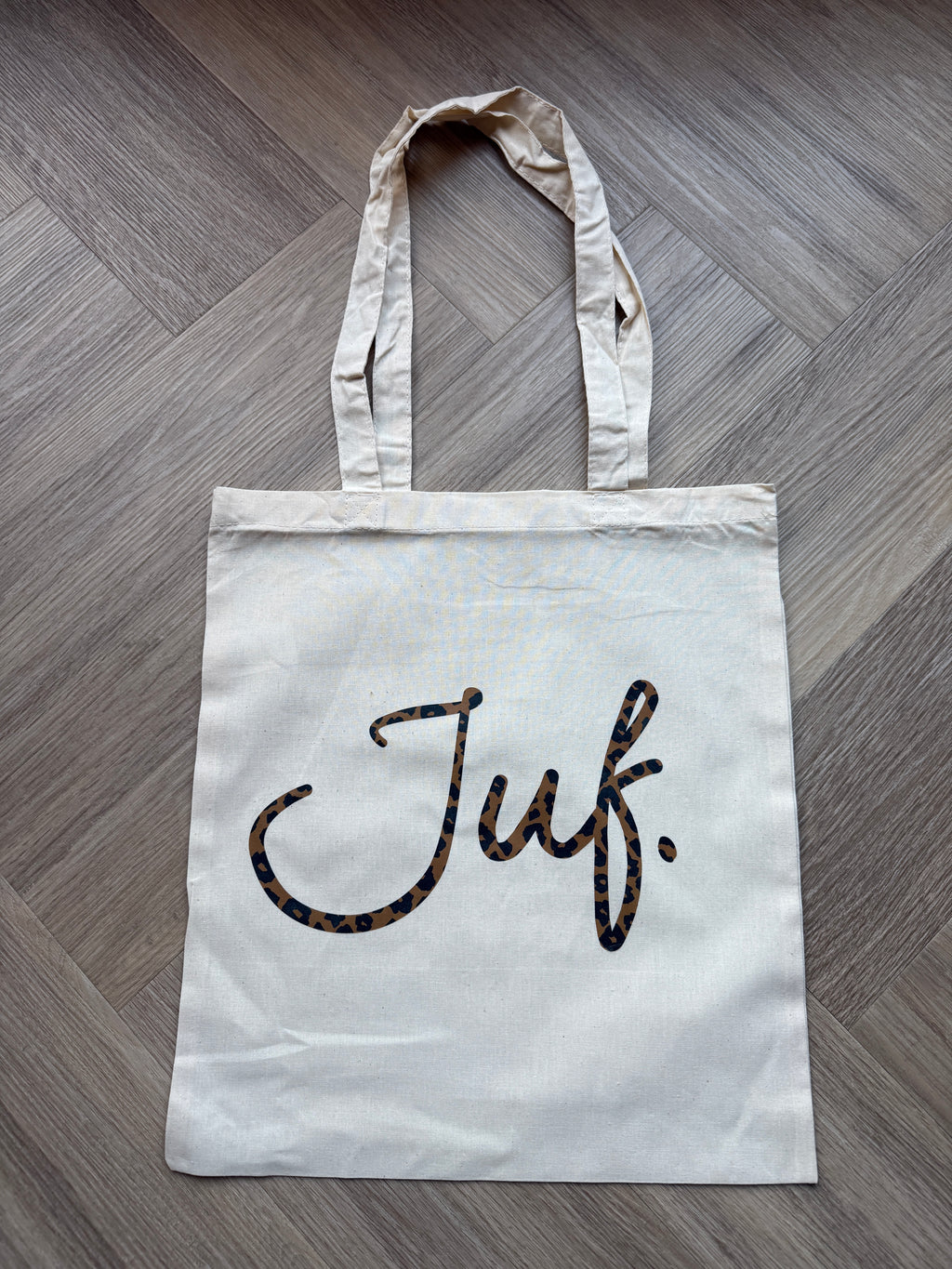 JUF. Luipaard Katoenen tas