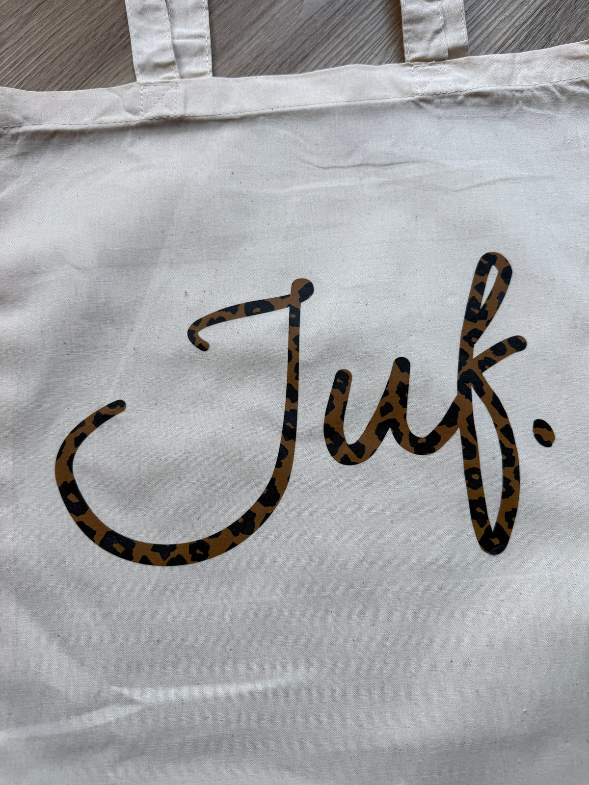 JUF. Luipaard Katoenen tas