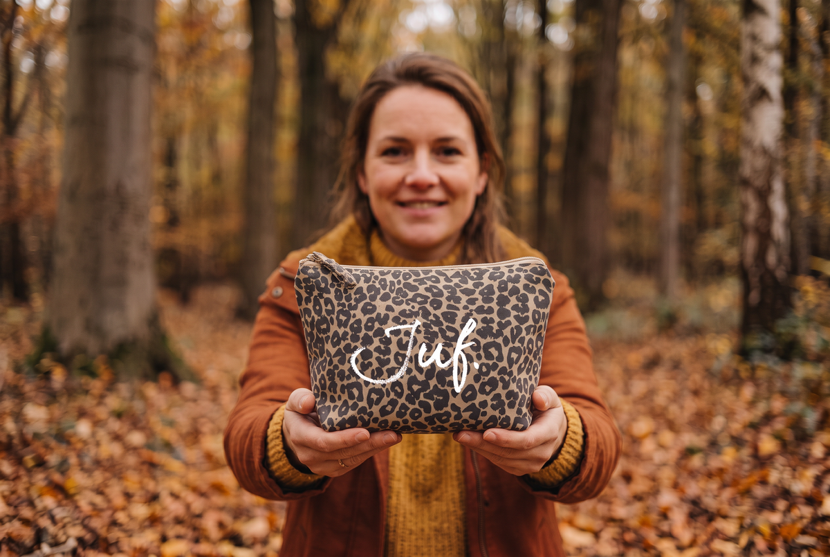 JUF. Luipaard set - tas en etui
