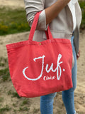 JUF. Canvas shopper (met naam)