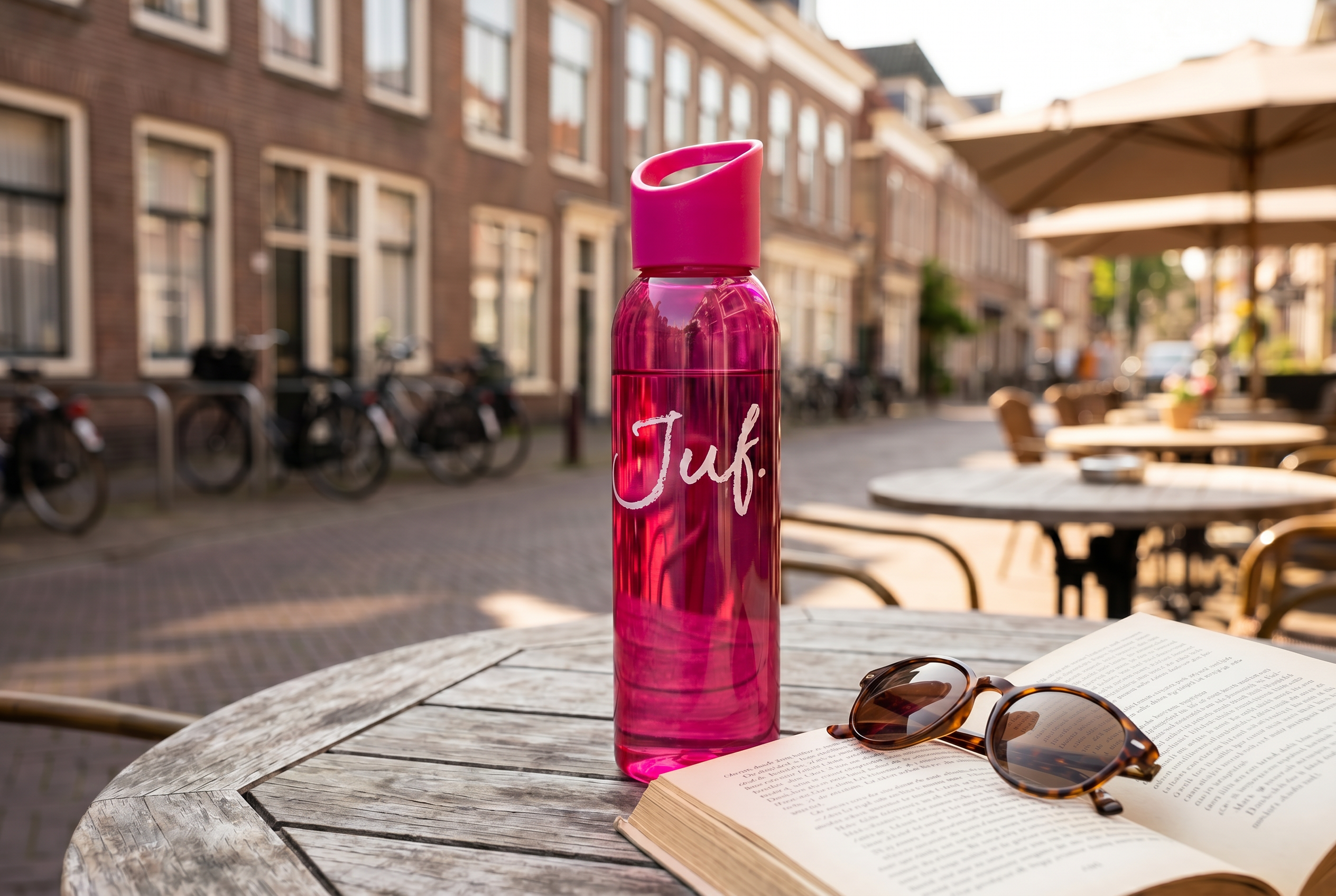 JUF. Waterfles Krijt