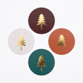 Cadeaustickers Kerstmis Klein 4 stuks