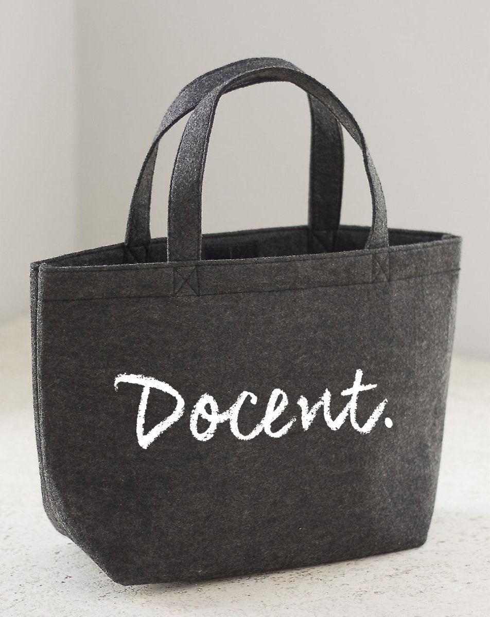 DOCENT. vilten shopper krijt